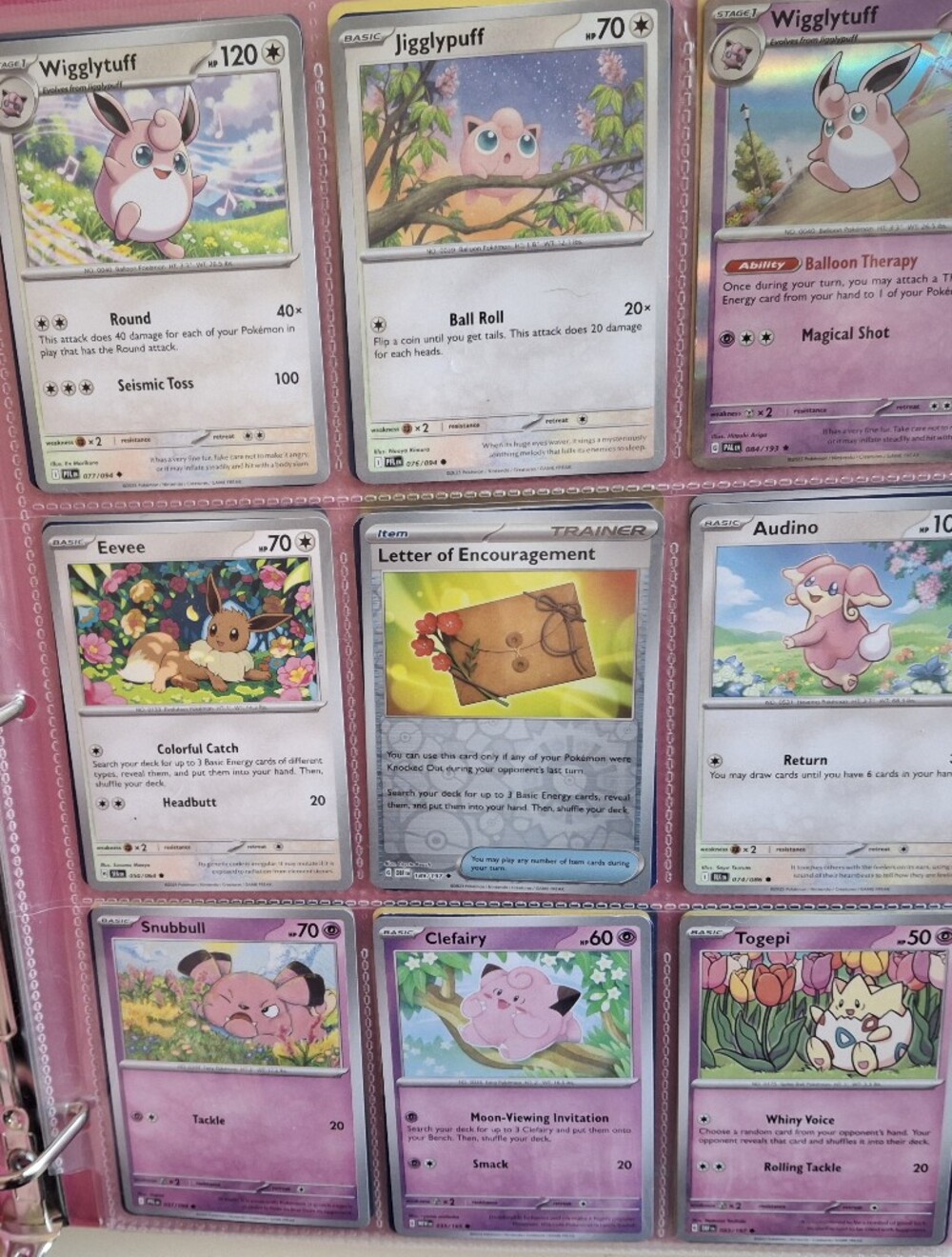 hot pink Pokemon card binder with pink trading cards #gaming #pokemon